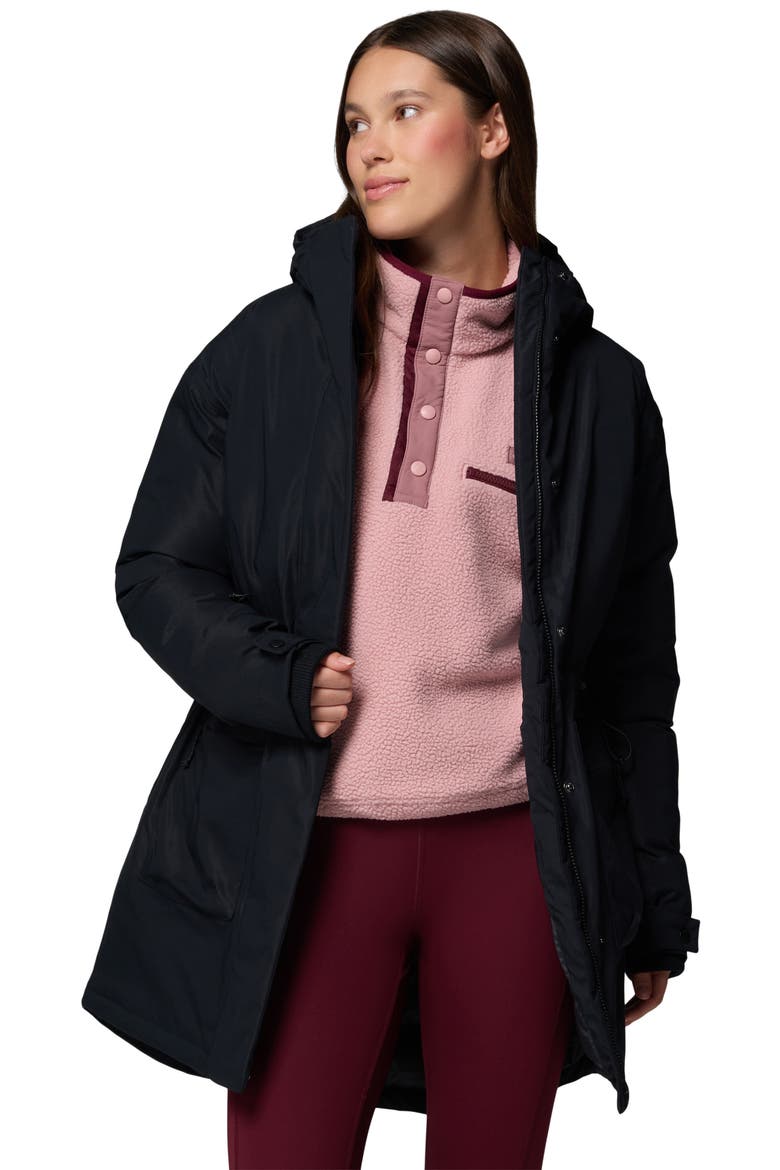 Harmony Falls 550 Fill Power Down & Feather Fill Parka, Alternate, color, BLACK