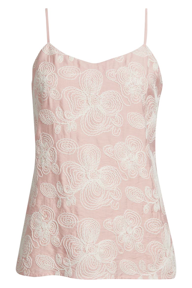Floral Embroidered Camisole, Alternate, color, ROSE WATER/WHITE DOVE