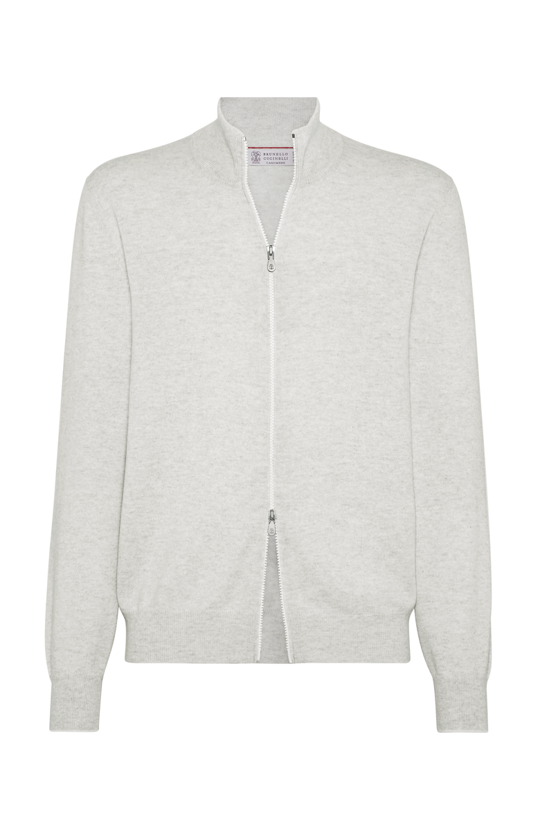 Brunello Cucinelli Zip-front cardigan, Main, color, 