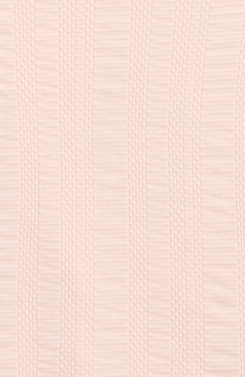 Walking On Sunshine Kids' Lettuce Edge Long Sleeve Knit Top In Pink