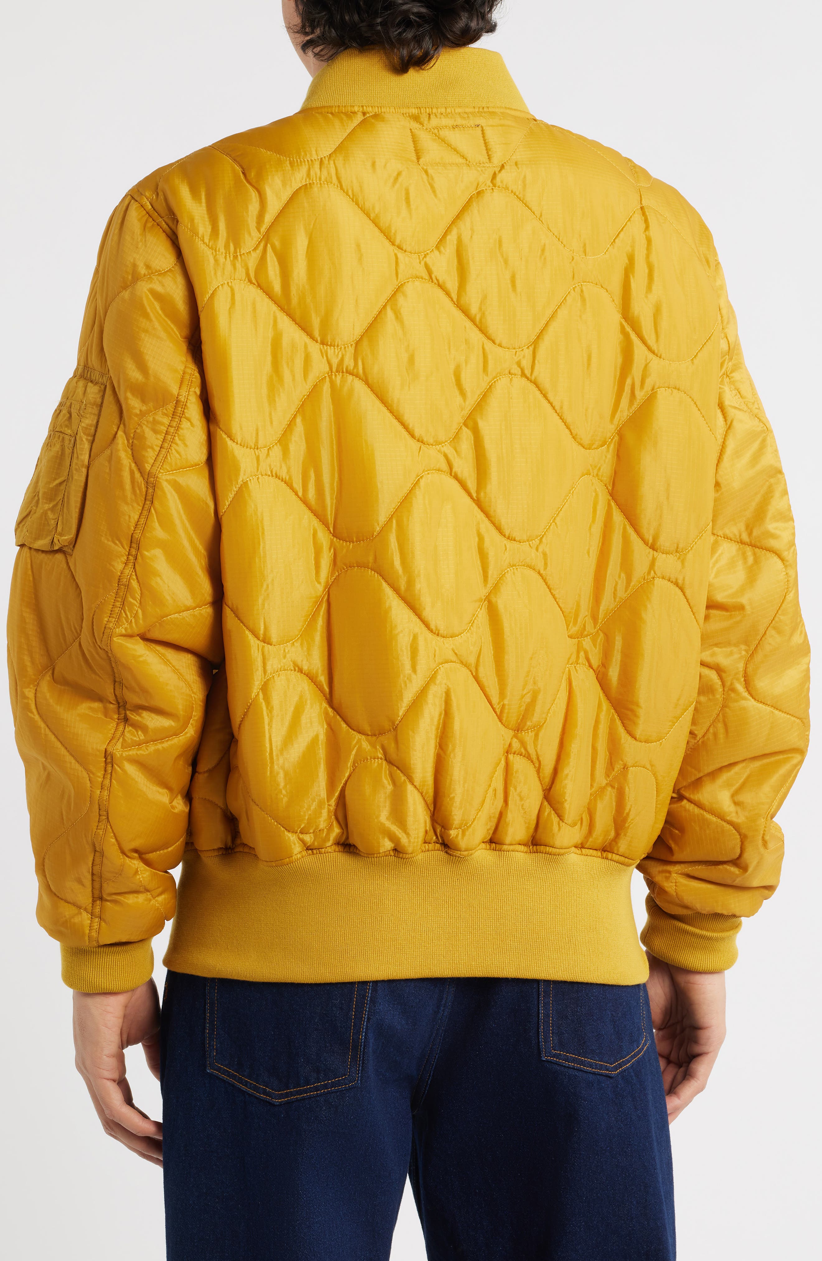 L-2B Relaxed Water Resistant Quilted Bomber Jacket (Men) | Nordstrom