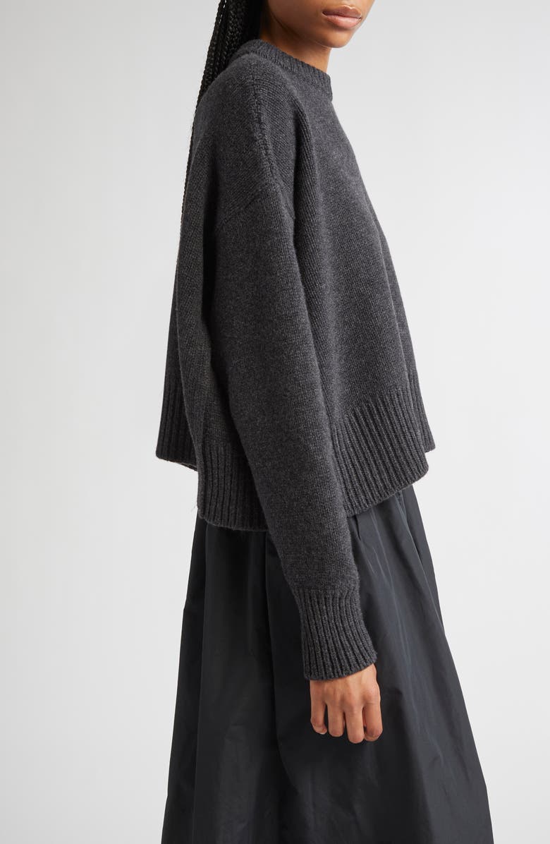 NACKIYÈ Avalanche Merino Wool & Cashmere Sweater, Alternate, color, Anthracite