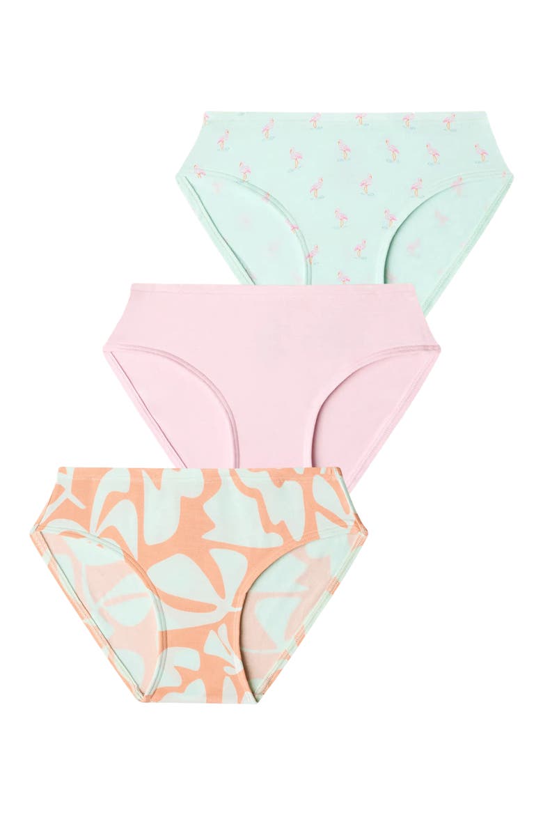 Kids' FeelFree Assorted 3-Pack Bikini Briefs, Main, color, GIRLS SUMMER MATCHING
