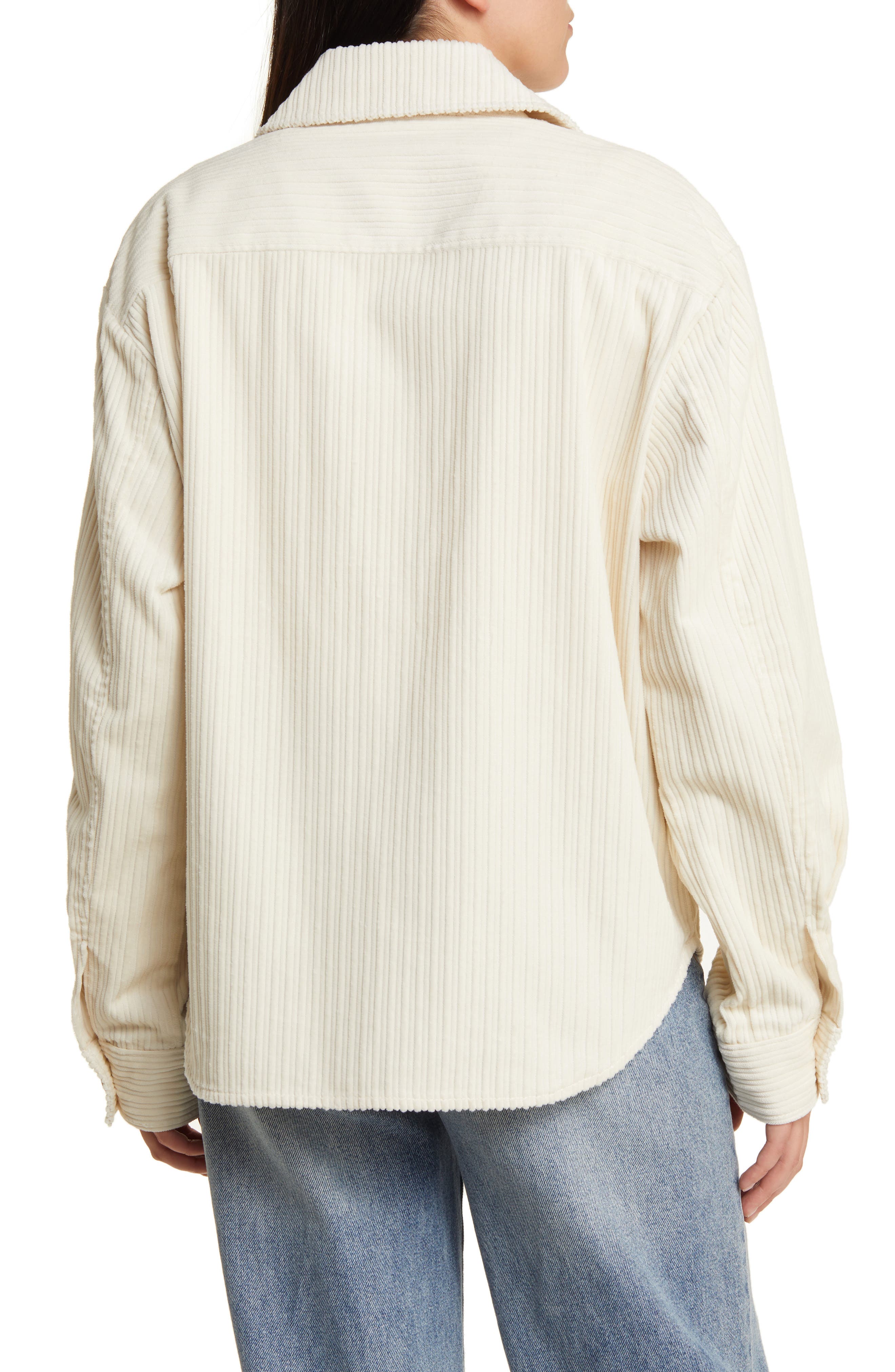 Harlee Cotton Corduroy Shacket - image 2