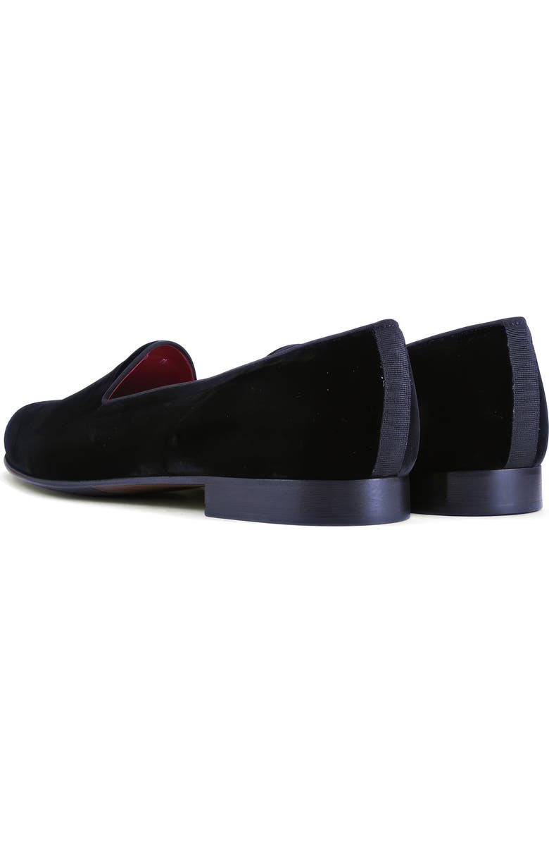 Zelli Italia Tux Velvet Venetian Loafer, Alternate, color, Black