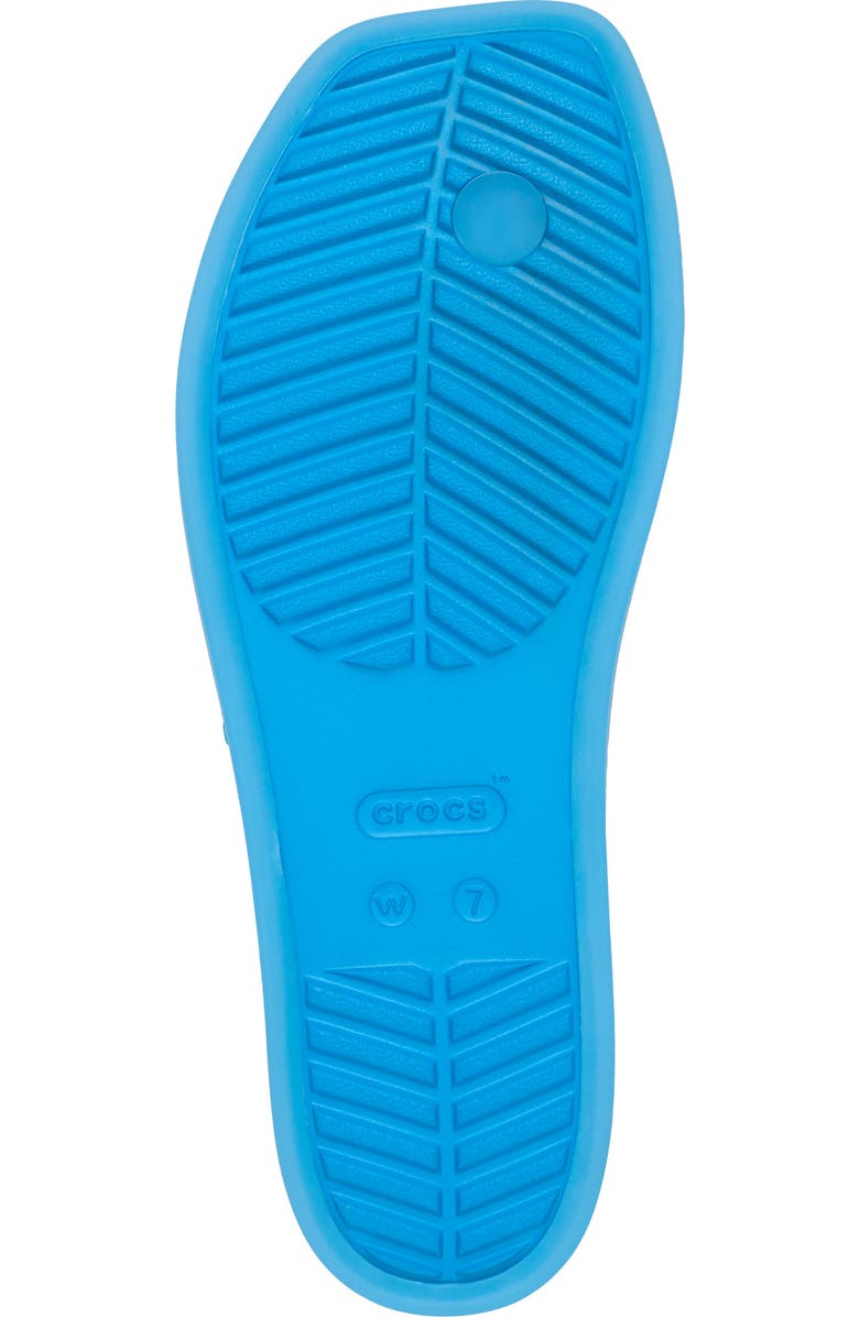 CROCS Miami Frosted Flip Flop, Alternate, color, Tinted Glass