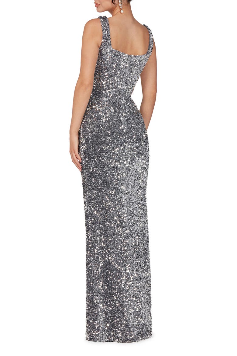 Marilyn Sequin Gown, Alternate, color, PLATINUM