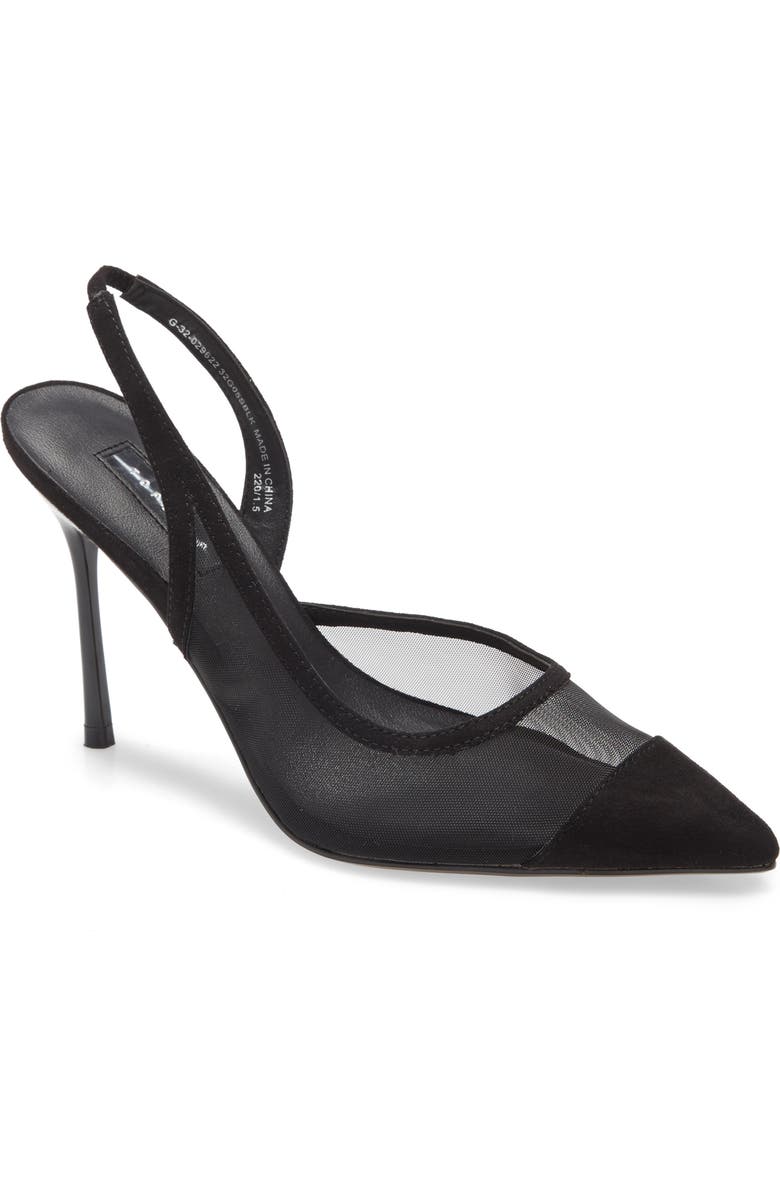 Topshop Fate Pointed Toe Mesh Pump, Main, color,