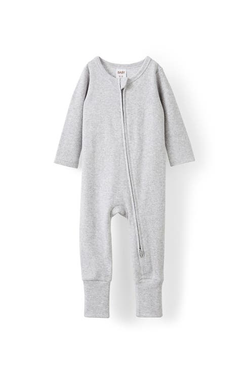 The Billie Long Sleeve Rib Romper