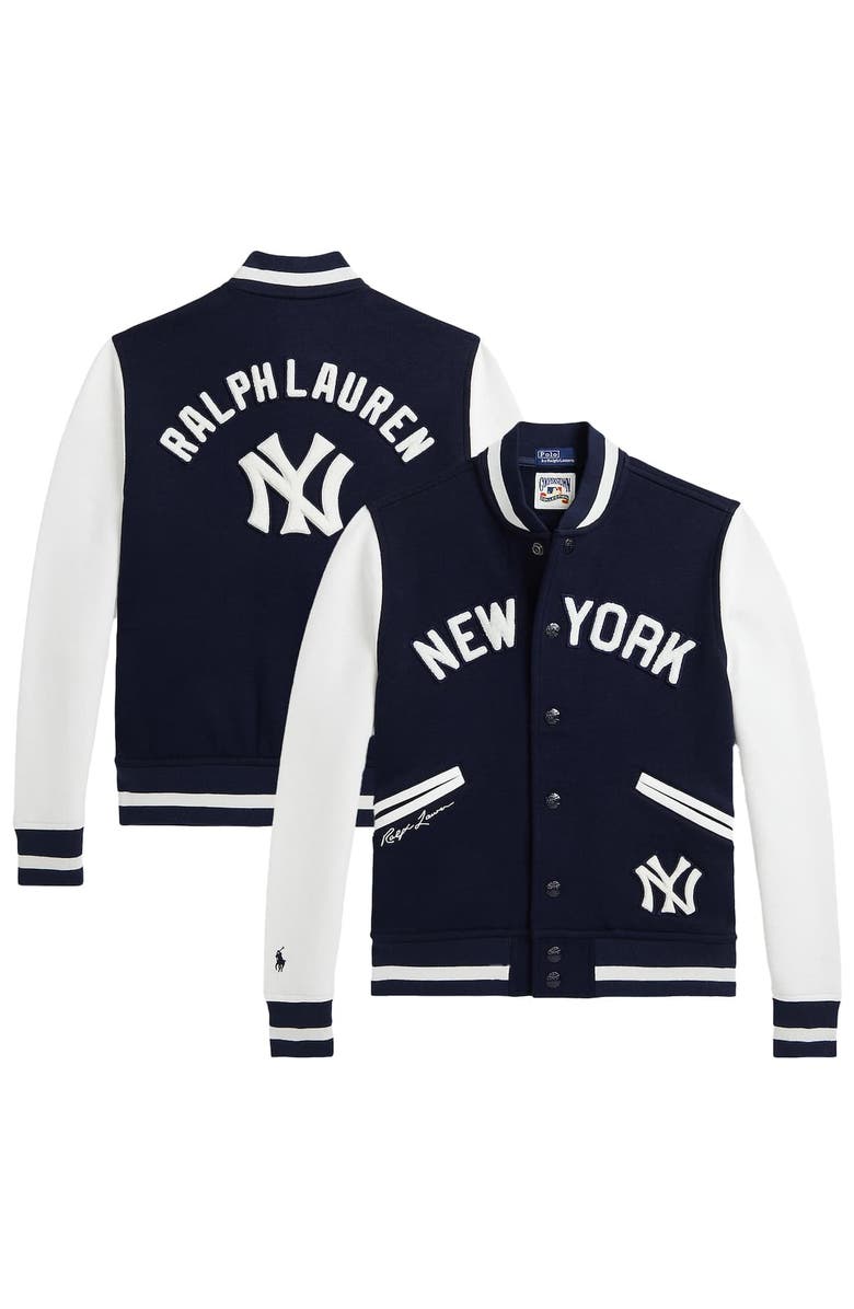 Polo Ralph Lauren Youth Polo Ralph Lauren Navy Yankees Fleece Jacket, Main, color,