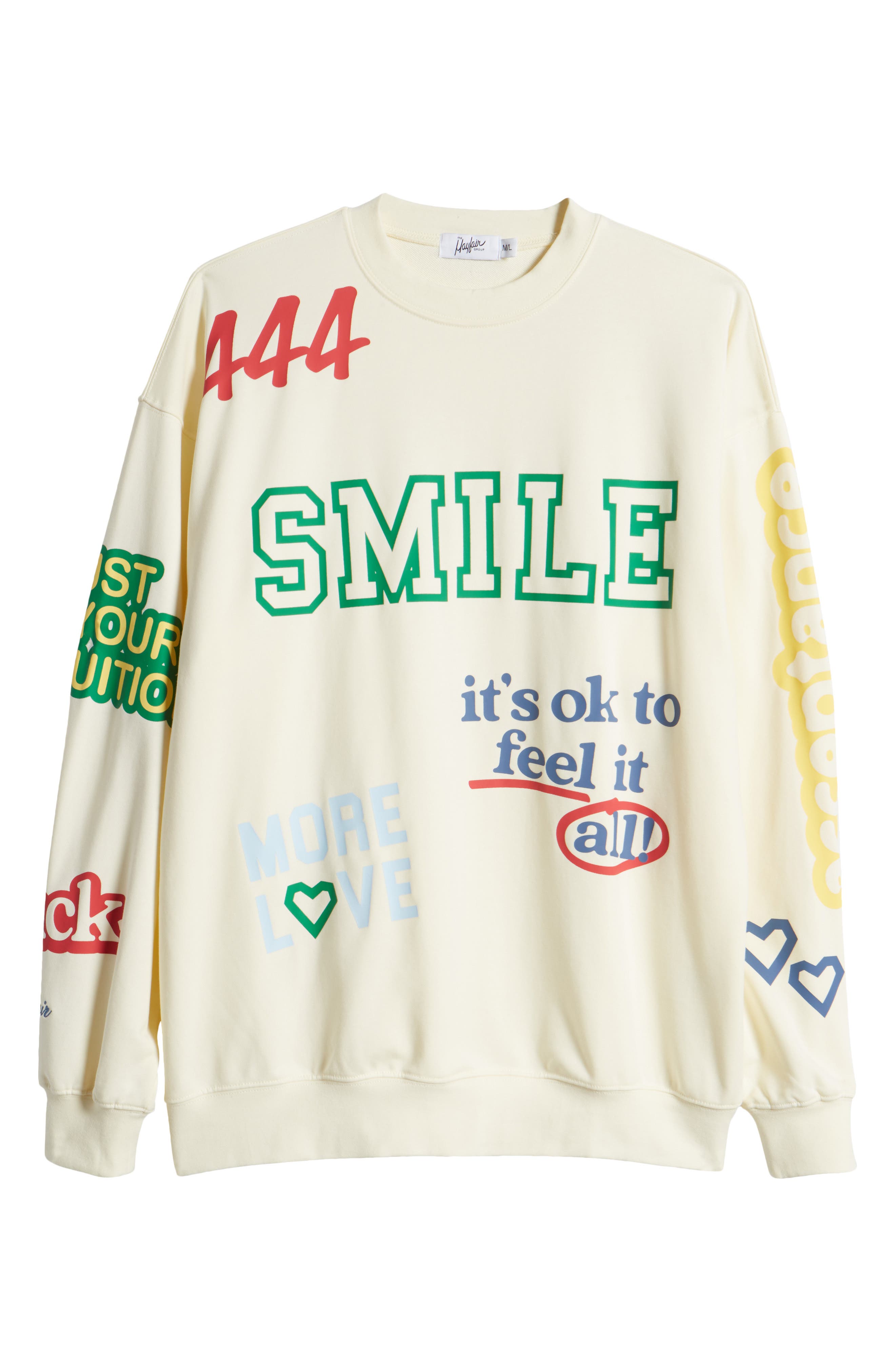 Affirmation Crewneck Cotton Sweatshirt - image 2