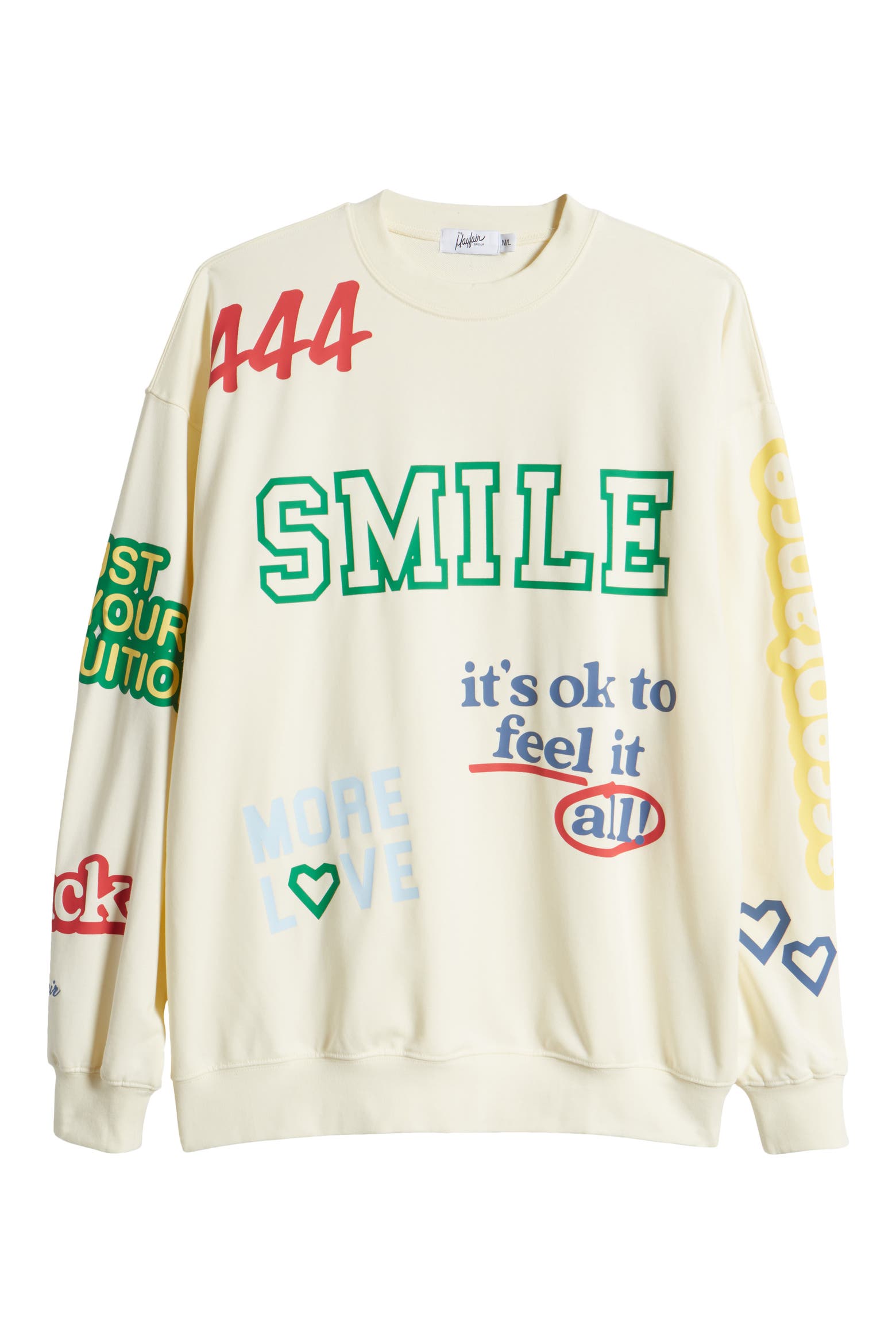 Affirming Rugs THE MAYFAIR GROUP Affirmation Crewneck Cotton Sweatshirt (Women ...