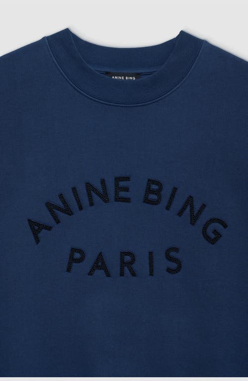 Anine Bing Paris Jaci Sweatshirt In Blue