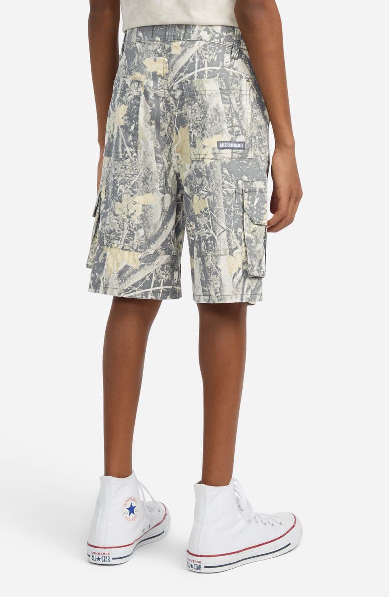 abercrombie kids Kids' Baggy Cargo Shorts, Alternate, color, Anf Medium Camo
