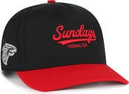 '47 Men's '47 Black/Red Atlanta Falcons Sundays Sure Shot Hitch Two-Tone Adjustable Hat