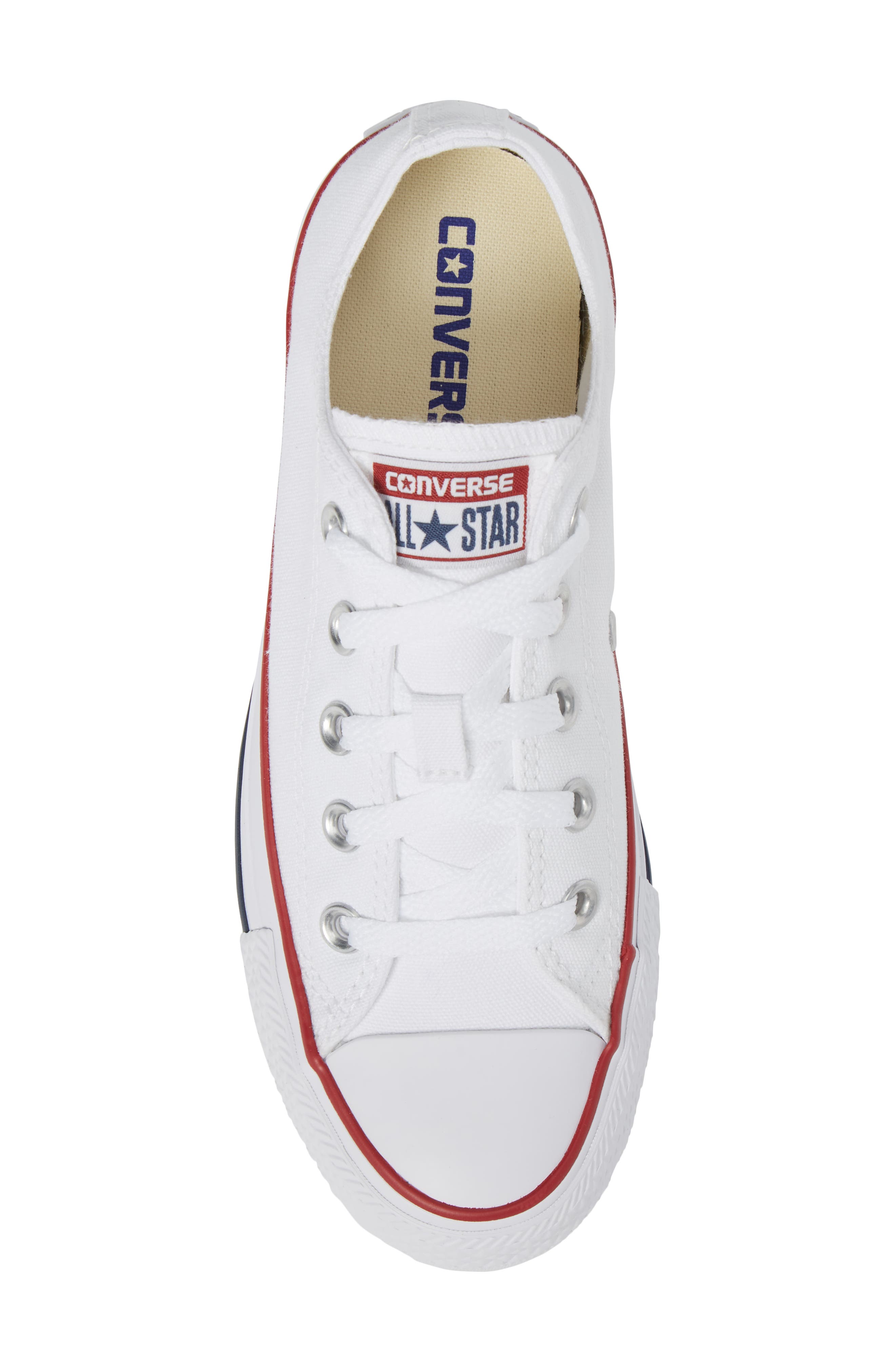 Converse Chuck Taylor<sup>®</sup> All Star<sup>®</sup> Low Top Sneaker, Alternate, color, Optic White