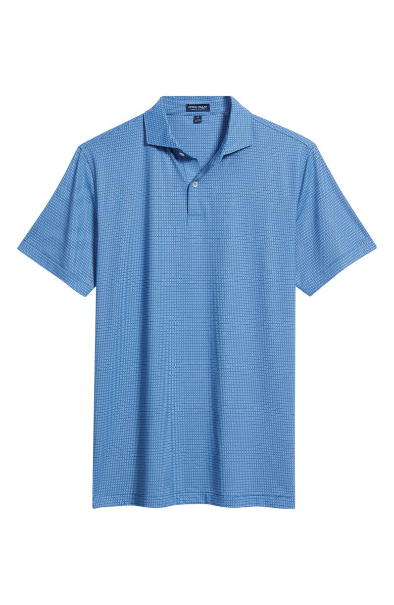 Peter Millar Ponte Performance Jersey Golf Polo, Alternate, color, Dusk Blue