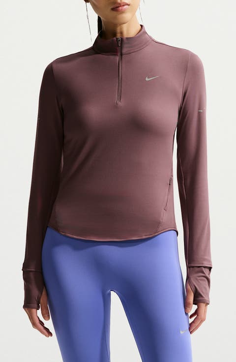 Swift Dri-FIT UV Half Zip Running Top