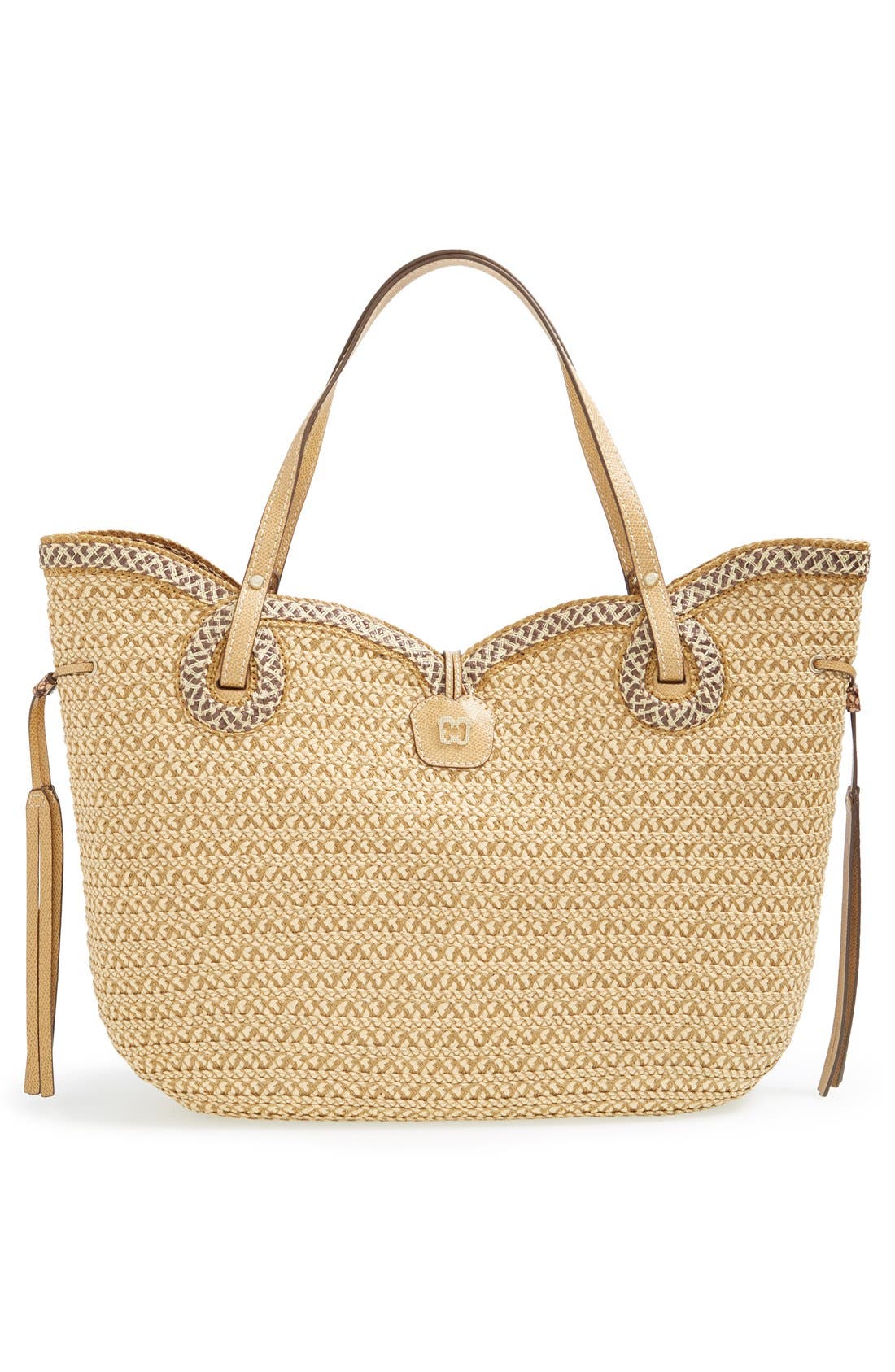 Eric Javits 'Watuti' Tote, Alternate, color, Peanut