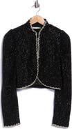 ALICE + OLIVIA Ilaria Embellished Crop Jacket