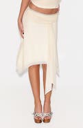 Tiger Mist Juna Mesh Handkerchief Hem Midi Skirt