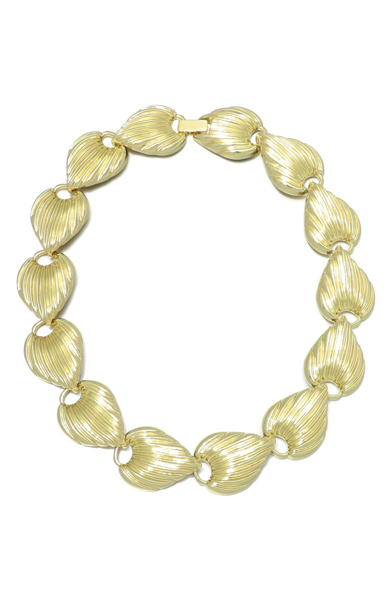 Adornia 14K Gold Plated Deco Link Necklace