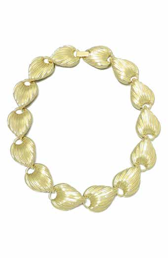 14K Gold Plated Deco Link Necklace