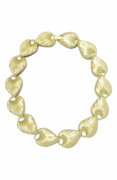Adornia 14K Gold Plated Deco Link Necklace