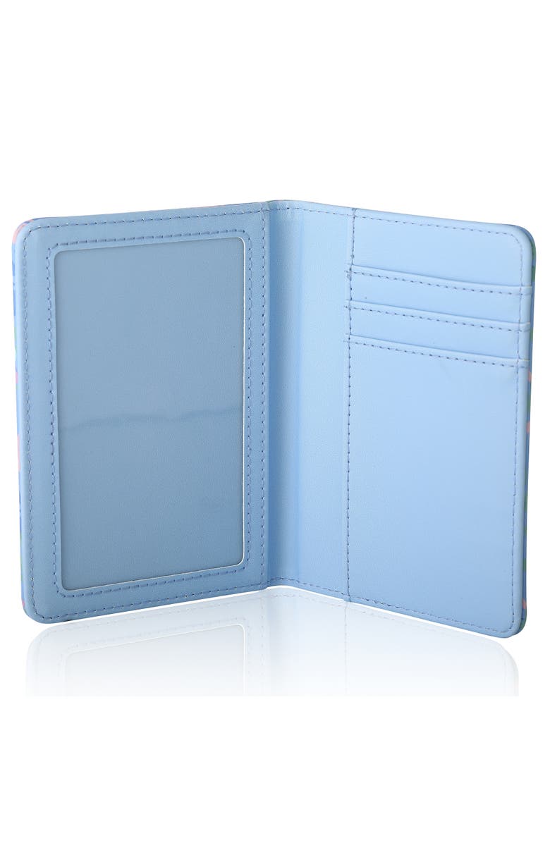 Disney Stitch Light Tropical Passport Case, Alternate, color, Light Blue