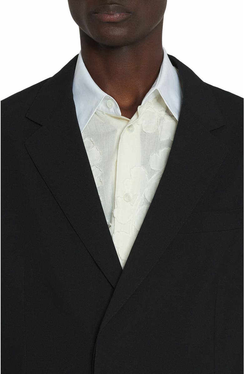 Lanvin Loose-Fitting Wool Jacket, Alternate, color,