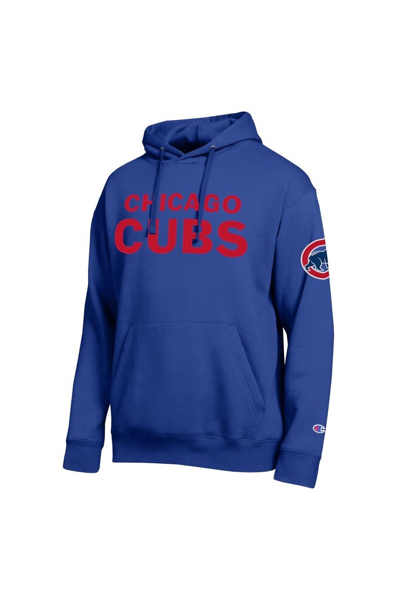 Men's Champion  Royal Chicago Cubs All Star Wordmark Hoodie, Alternate, color, Royal