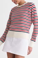 vineyard vines Stripe Cotton Roll Neck Sweater
