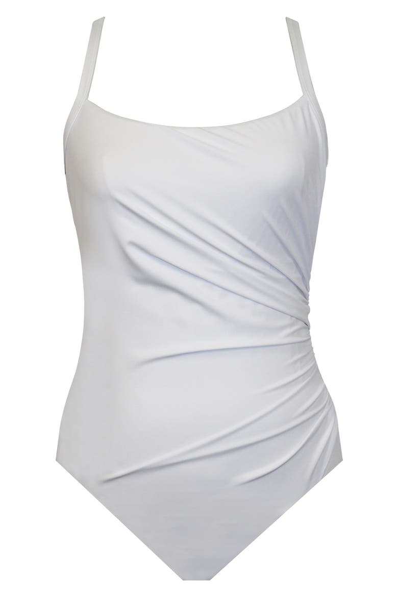 Rock Solid Starr Underwire One-Piece Swimsuit, Alternate, color, WHT