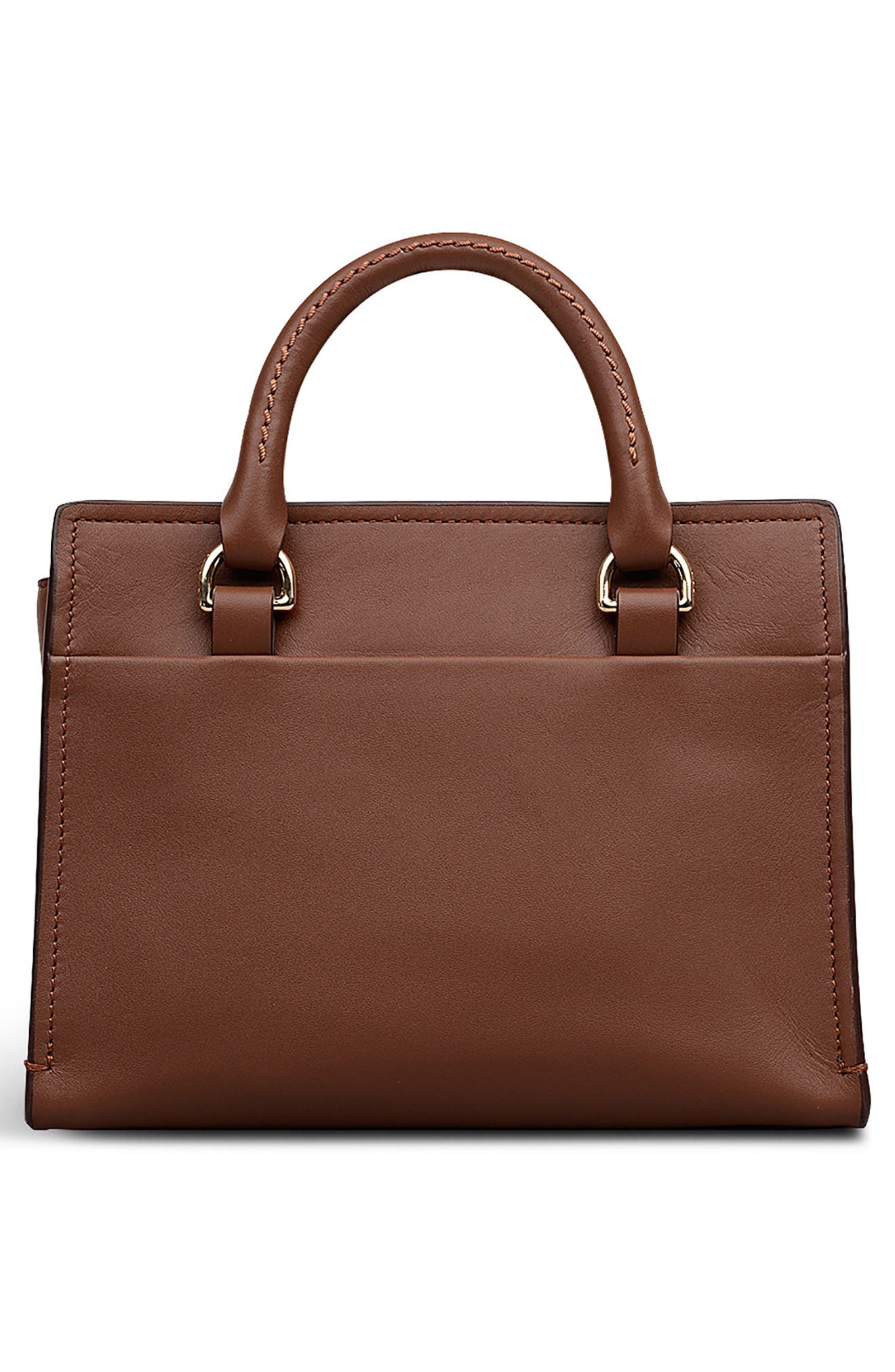 Radley Talbot Way Small Zip Top Leather Satchel, Alternate, color, Cherrywood