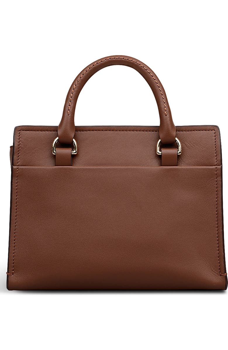 Radley Talbot Way Small Zip Top Leather Satchel, Alternate, color, Cherrywood