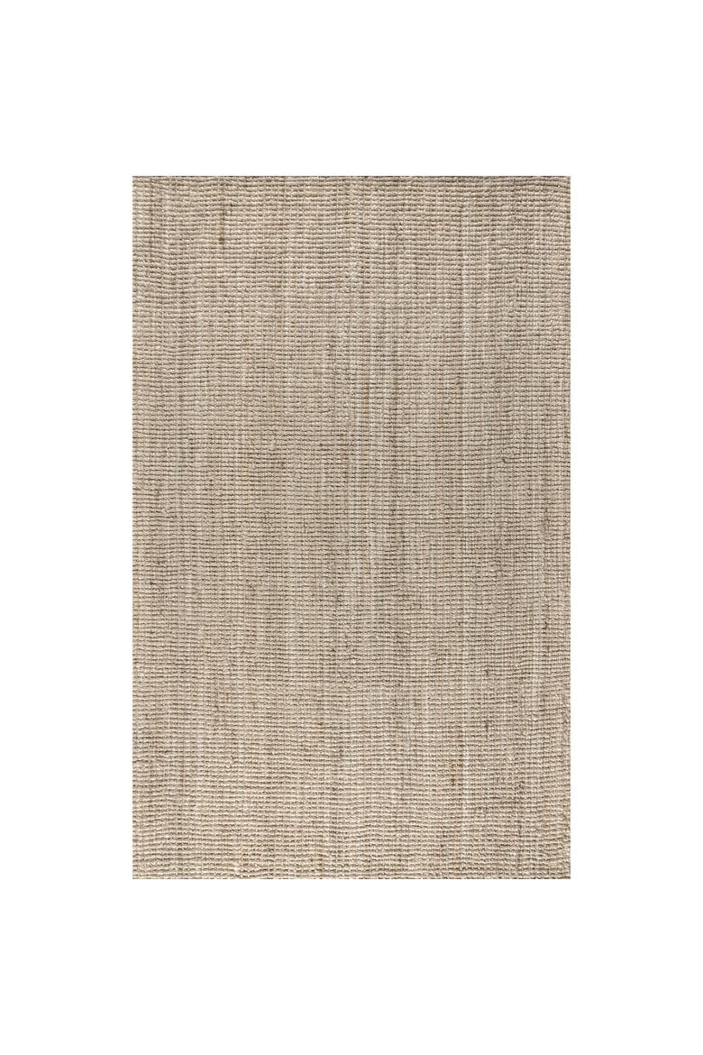 Pata Hand Woven Chunky Jute Area Rug, Main, color, Light Ivory