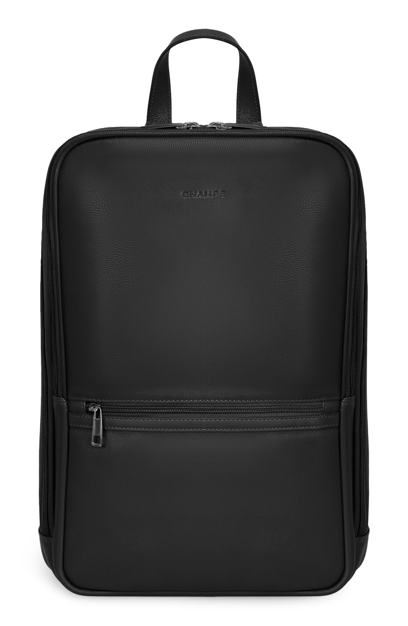 CHAMPS Onyx Leather Backpack