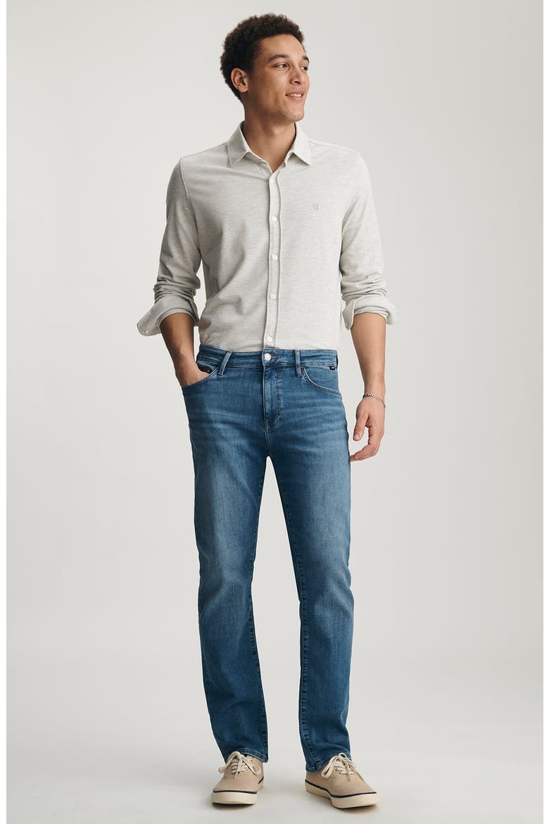 Zach Straight Leg Jeans, Alternate, color, MID BRUSHED FEATHER