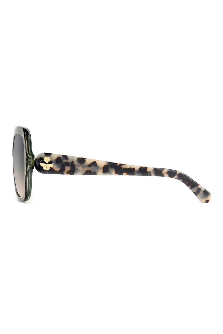norina 57mm gradient square sunglasses, Alternate, color, CRYSTAL GREY/ GREYBROWN DS