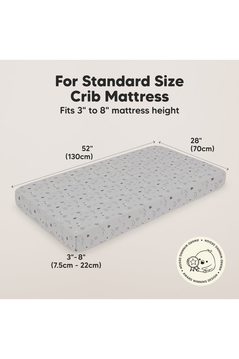 Isla Fitted Crib Sheets, Alternate, color, Woodland