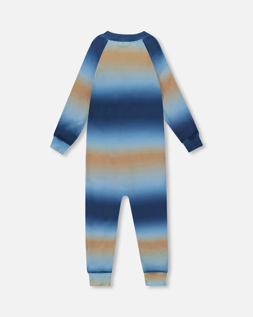 Deux Par Deux Boy One-piece Thermal Underwear In Multi
