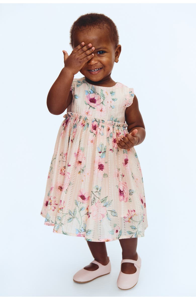 H&M Printed Dress, Alternate, color, Light Pink/Floral