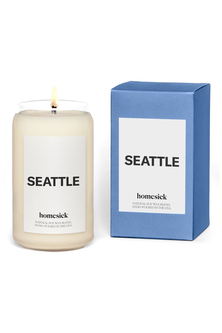 Seattle Soy Wax Candle, Main, color, SEATTLE