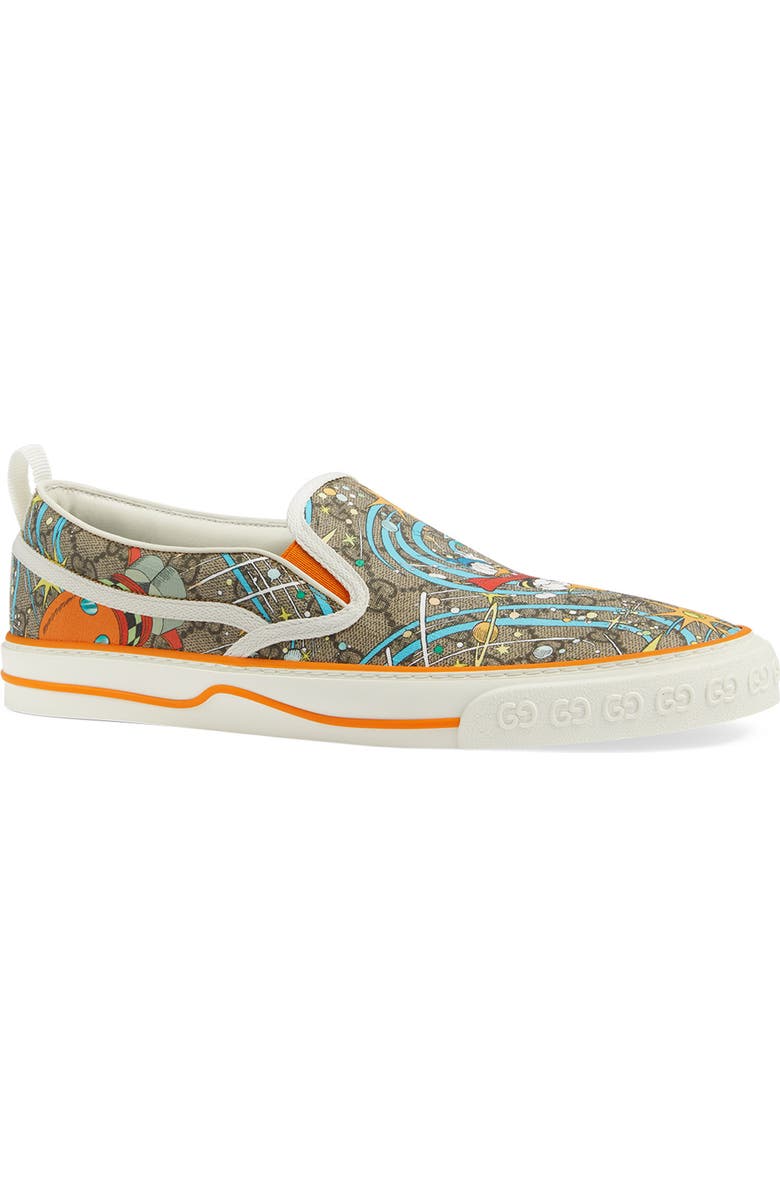 Gucci x Disney Tennis 1977 Donald Duck Slip-On Sneaker, Main, color,