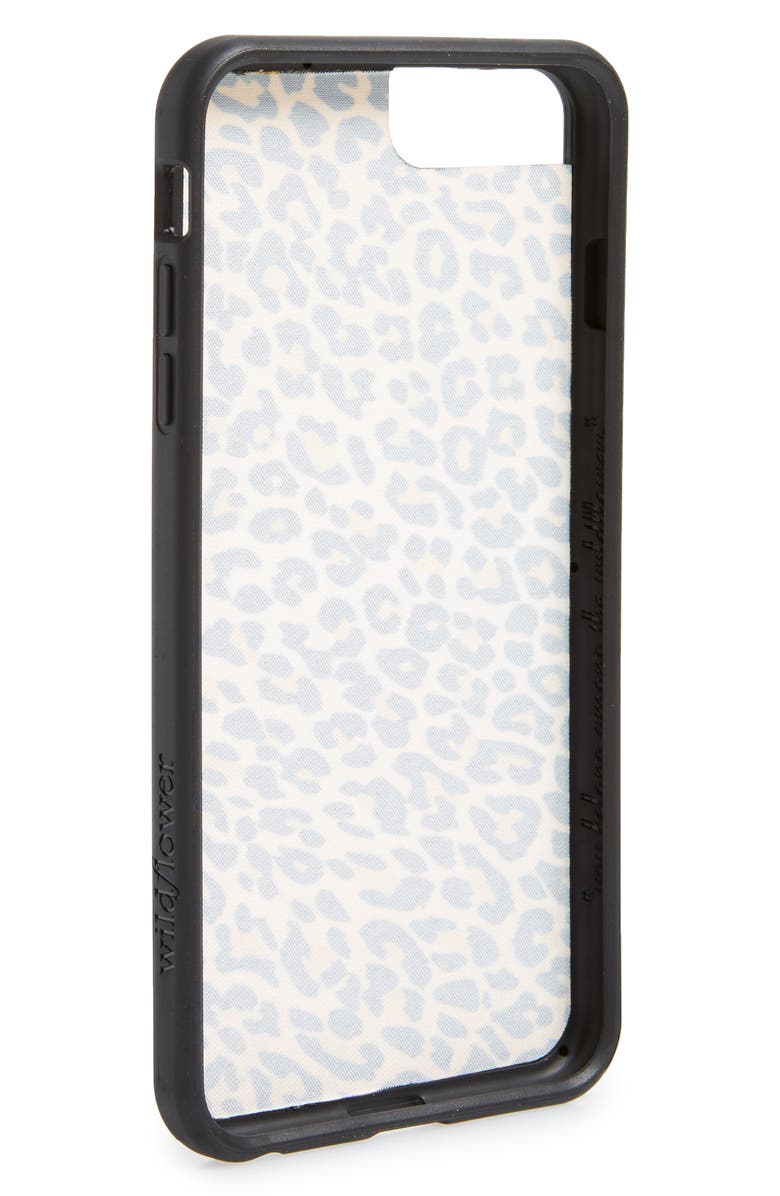 wildflower Leopard Print iPhone 6/7/8 Plus Case, Alternate, color, 