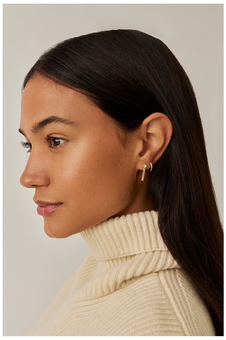 x Lucy Williams Tennis Drop Earrings, Alternate, color, GOLD