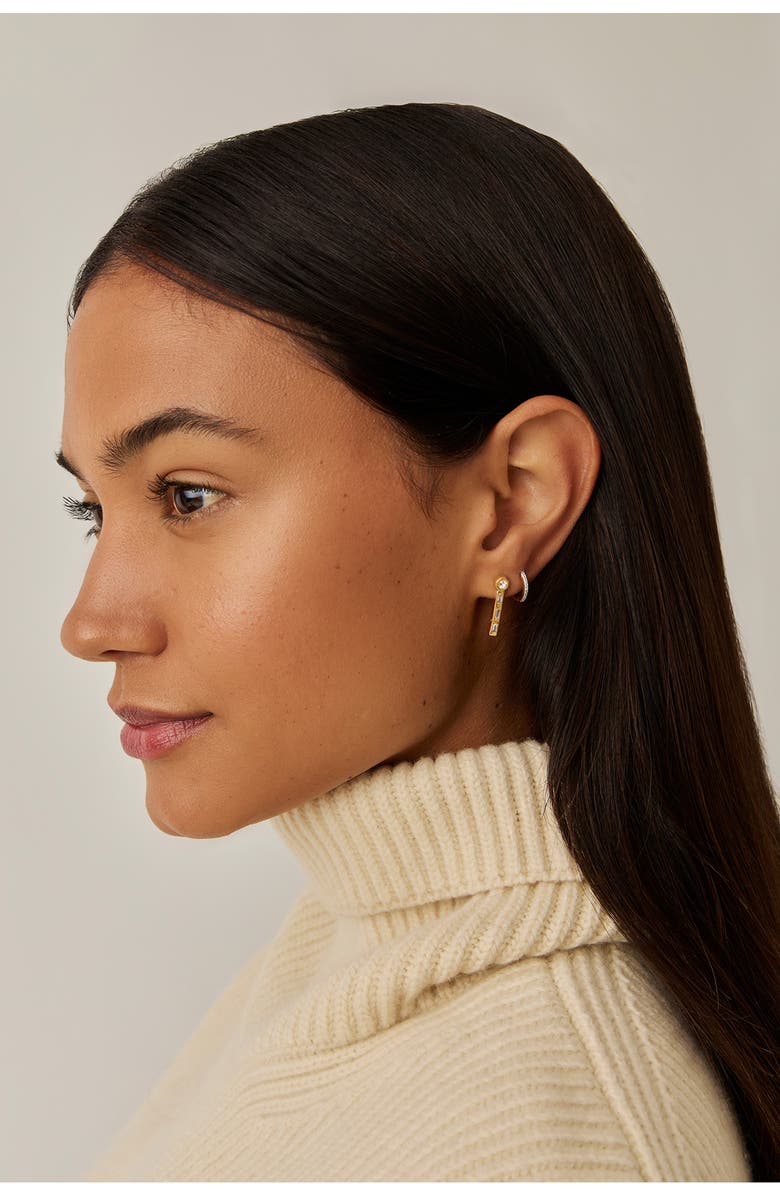 Missoma x Lucy Williams Tennis Drop Earrings, Alternate, color, Gold