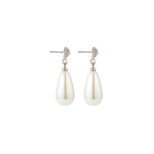 Susan Caplan 1990s Vintage Faux Pearl Drop Earrings