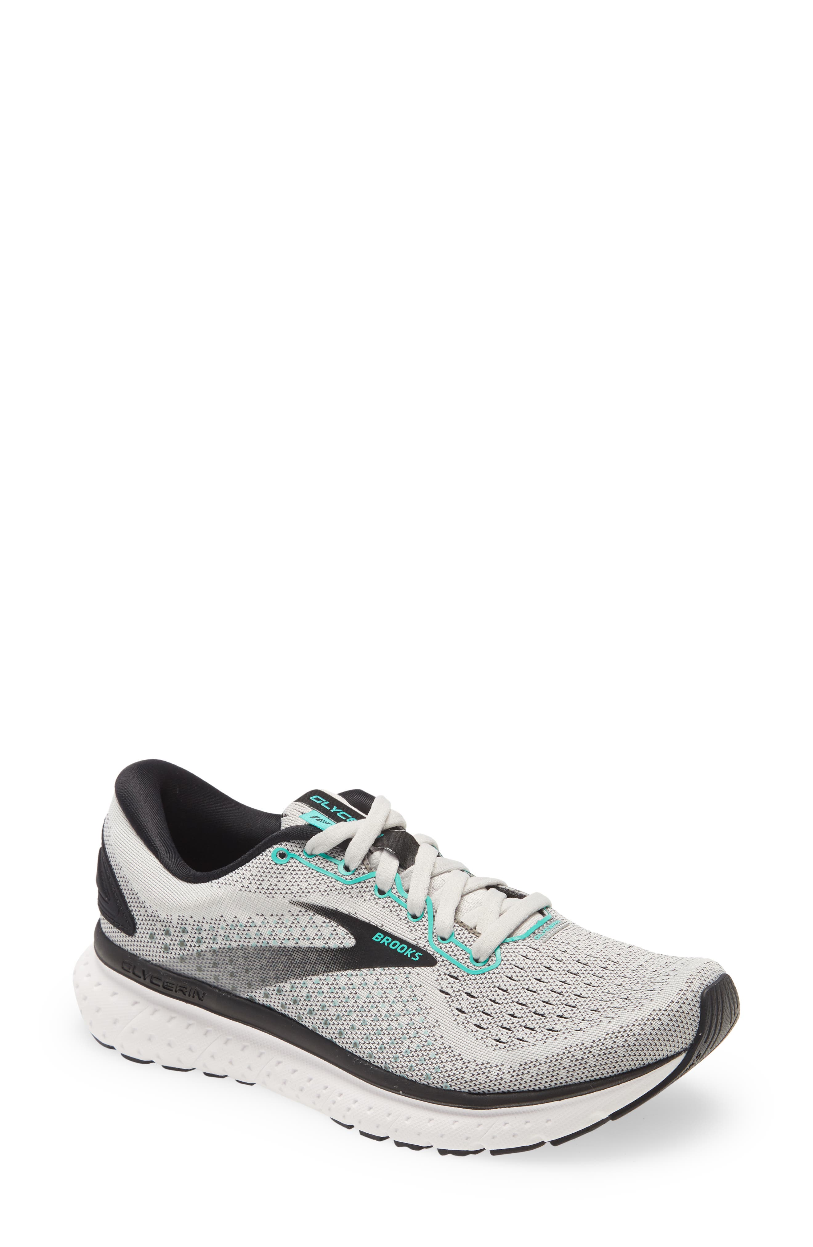 Glycerin 18 Running Shoe, Main, color, GREY/ BLACK/ ATLANTIS