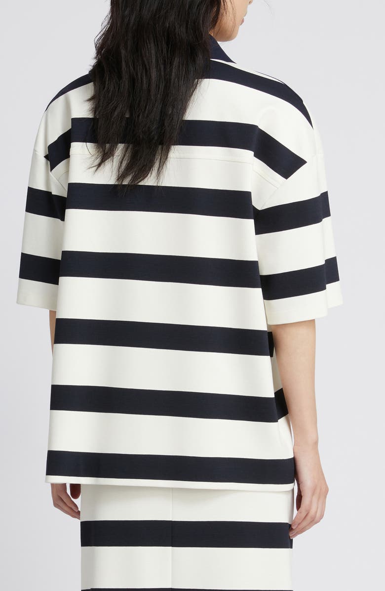 MM by Max Mara Labetaia Stripe Polo Shirt, Alternate, color, Ultramarine